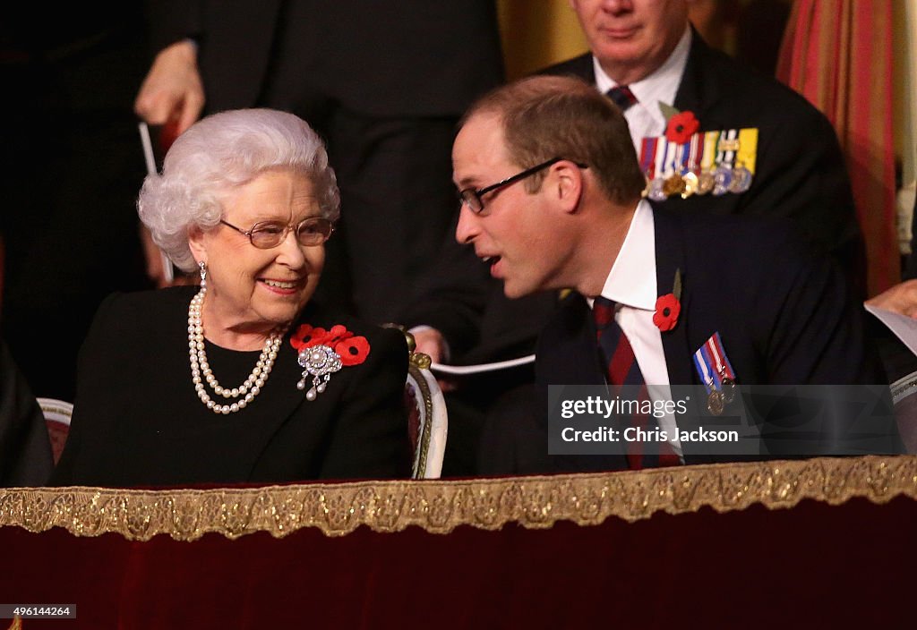 The Royal Family Attend The Annual Festival Of Remembrance