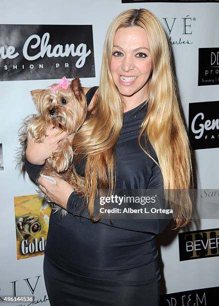 Melissa Bacelar attends "Reel Haute" In Hollywood International Couture Fashion Show held at The Beverly Hilton Hotel on November 6, 2015 in Beverly...