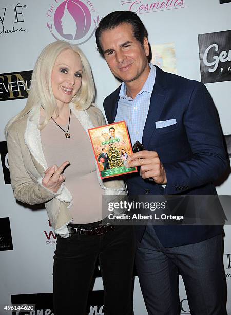 Actress/model Donna Spangler and actor Vincent De Paul attend "Reel Haute" In Hollywood International Couture Fashion Show held at The Beverly Hilton...