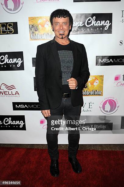 Musician David Longoria attends "Reel Haute" In Hollywood International Couture Fashion Show held at The Beverly Hilton Hotel on November 6, 2015 in...
