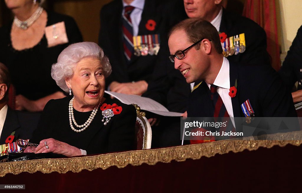 The Royal Family Attend The Annual Festival Of Remembrance