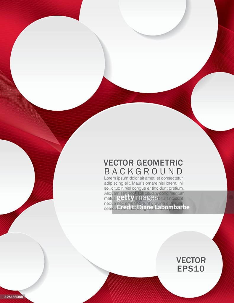 Abstract Geometric Report Cover Or Background Template