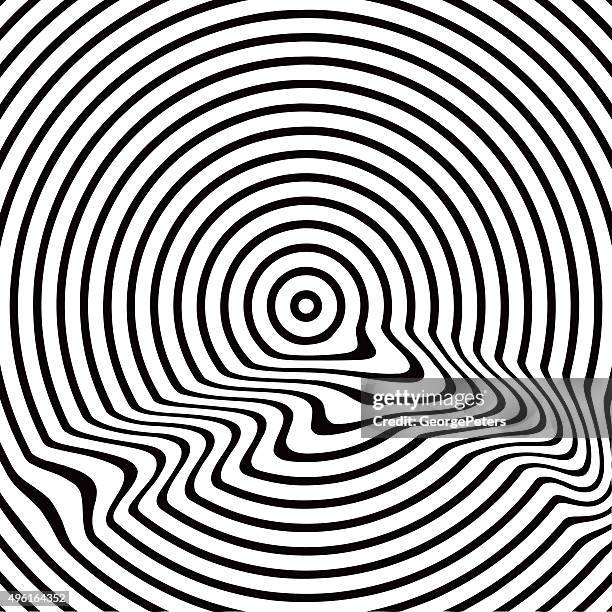 challenging target bullseye - op art stock illustrations