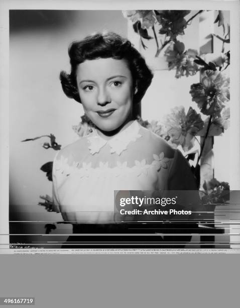 Promotional portrait of actress Patricia Hitchcock, daughter of director Alfred Hitchcock, 1957.