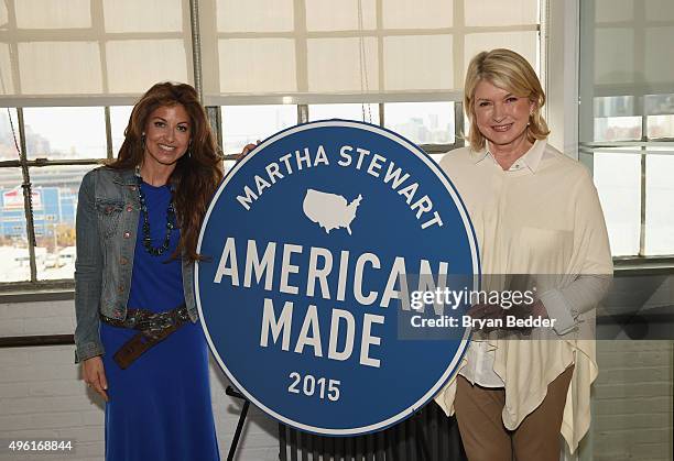 Founder and CEO, Dylan's Candy Bar Dylan Lauren and Founder and Chief Creative Officer, MSLO Martha Stewart pose for a photo together during Martha...