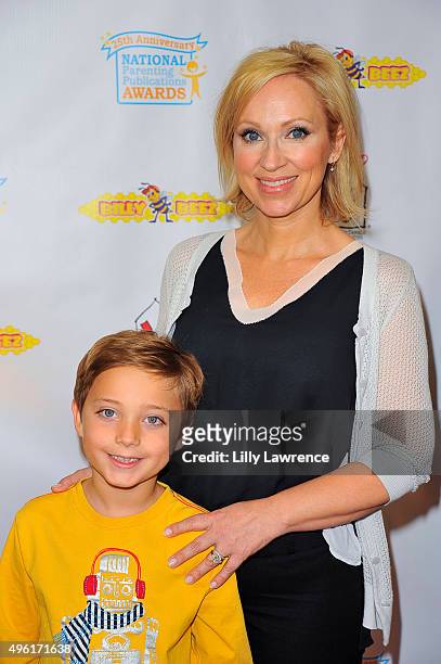 Actress Leigh-Allyn Baker and son, Griffin Kauffman attend The Celebrity Stuff-A-Thon benefiting Ronald McDonald House on November 7, 2015 in Los...