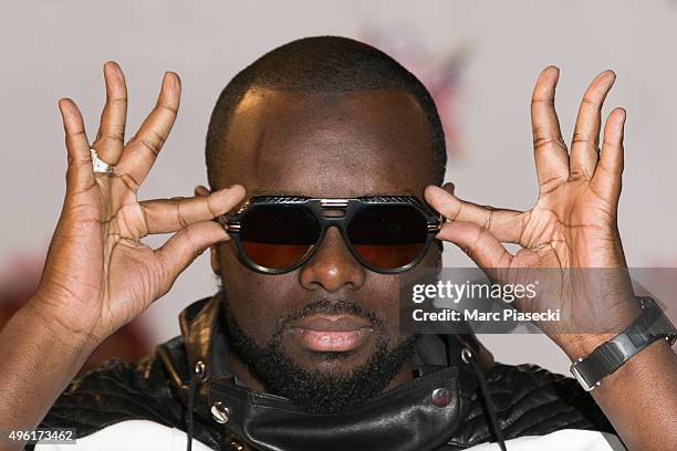 Singer Maitre Gims attends the 17th NRJ Music Awards ceremony at Palais des Festivals on November 7, 2015 in Cannes, France.