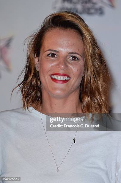 Laure Manaudou attends the 17th NRJ Music Awards at Palais des Festivals on November 7, 2015 in Cannes, France.