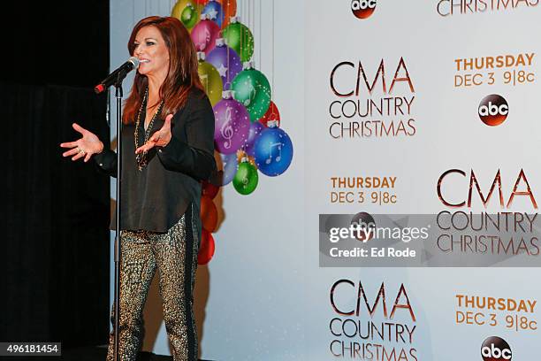 Martina McBride attends the CMA 2015 Country Christmas on November 7, 2015 in Nashville, Tennessee.