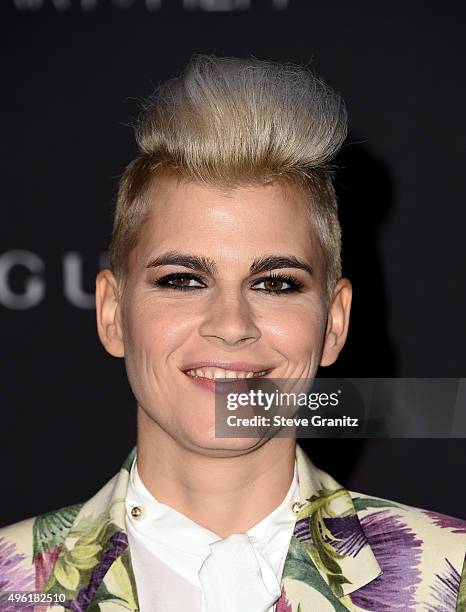 Musician Kaki King attends LACMA 2015 Art+Film Gala Honoring James Turrell and Alejandro G Iñárritu, Presented by Gucci at LACMA on November 7, 2015...