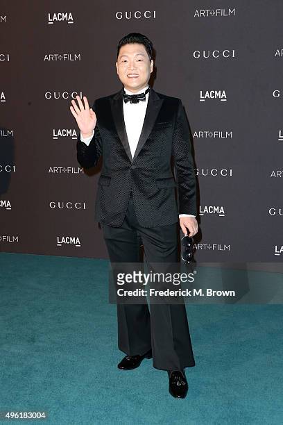 Recording artist PSY attends LACMA 2015 Art+Film Gala Honoring James Turrell and Alejandro G Iñárritu, Presented by Gucci at LACMA on November 7,...