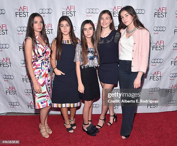 Actresses Elit Iscan, Doga Zeynep Doguslu, Gunes Nezihe Sensoy, Ilayda Akdogan and Tugba Sunguroglu attend the photo call for Cohen Media Group's...