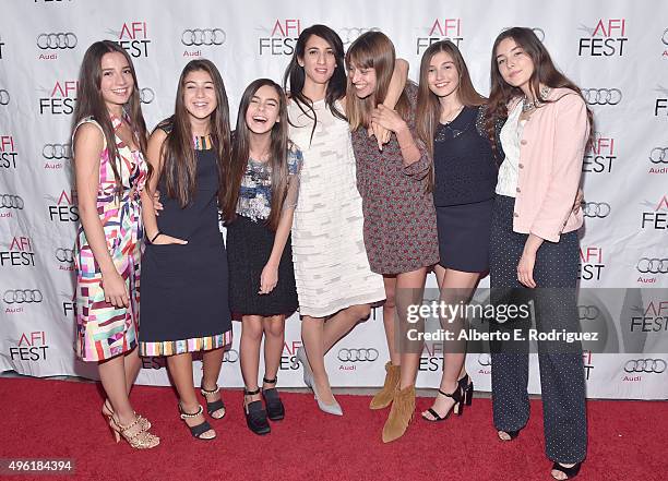 Actresses Elit Iscan, Doga Zeynep Doguslu, Gunes Nezihe Sensoy, director Deniz Erguven, writer Alice Winocour and actresses Ilayda Akdogan and Tugba...