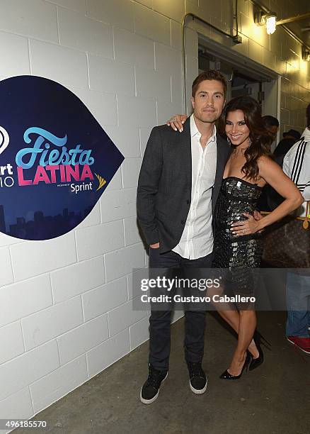 Actors Eric Winter and Roselyn Sanchez attend iHeartRadio Fiesta Latina presented by Sprint at American Airlines Arena on November 7, 2015 in Miami,...