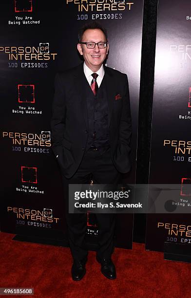 Actor Michael Emerson attends "Person Of Interest" 100th Episode Celebration at 230 Fifth Avenue on November 7, 2015 in New York City.