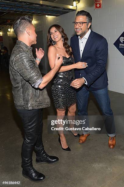 Roselyn Sanchez and Jaime Camil attend iHeartRadio Fiesta Latina presented by Sprint at American Airlines Arena on November 7, 2015 in Miami, Florida.