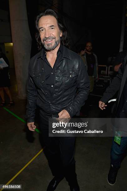 Marco Antonio Solis attends iHeartRadio Fiesta Latina presented by Sprint at American Airlines Arena on November 7, 2015 in Miami, Florida.