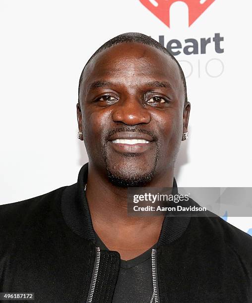 Akon attends iHeartRadio Fiesta Latina presented by Sprint at American Airlines Arena on November 7, 2015 in Miami, Florida.