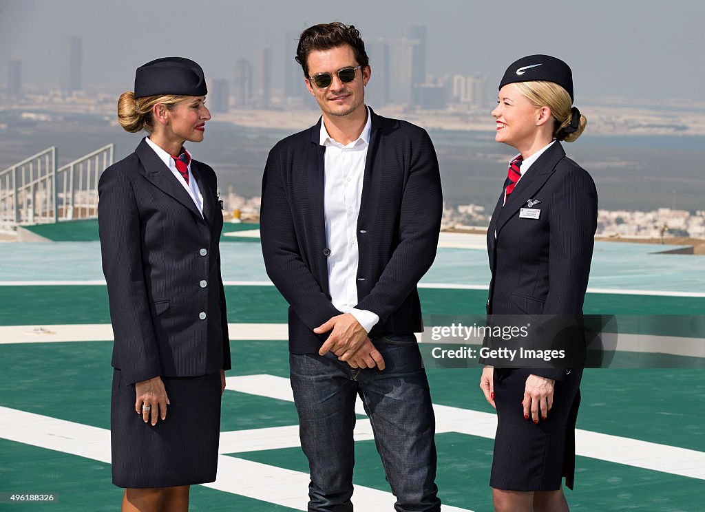 Orlando Bloom, Margot Robbie & Jessie J at British Airways 787-9 Route Launch