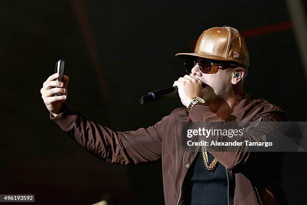 Recording artist Wisin performs onstage at iHeartRadio Fiesta Latina presented by Sprint at American Airlines Arena on November 7, 2015 in Miami,...