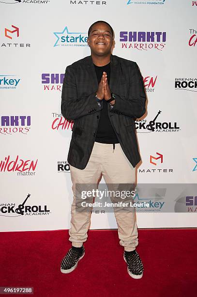 Kyle Massey arrives at the The Children Matter NGO 1st Annual Gala on November 7, 2015 in Beverly Hills, California.