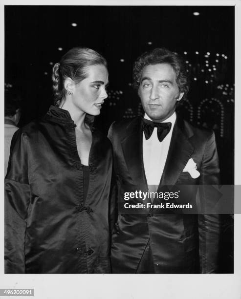 Model and actress Margeaux Hemingway and her husband Errol Wetson, attending a dinner held by the Israeli Prime Minister Yitzhak Rabin, Beverly Hills...