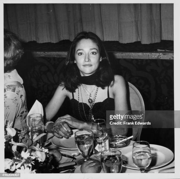 Actress Olivia Hussey attending the Artistry in Cinema Awards at the International Ballroom of the Beverly Hills Hilton, California, May 27th 1979.