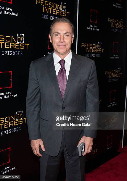 Actor Al Sapienza attends "Person Of Interest" 100th episode celebration event at 230 Fifth Avenue on November 7, 2015 in New York City.
