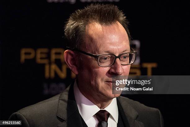 Michael Emerson attends "Person Of Interest" 100th episode celebration event at 230 Fifth Avenue on November 7, 2015 in New York City.