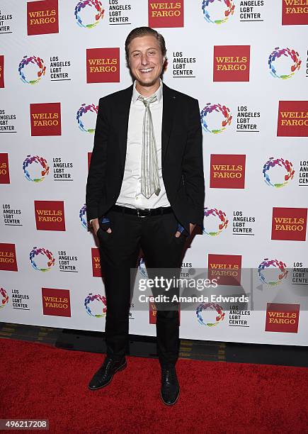 Actor Scott Turner Schofield arrives at the 46th Anniversary Gala Vanguard Awards at the Hyatt Regency Century Plaza on November 7, 2015 in Los...