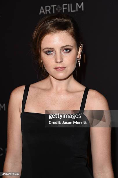 Lorraine Nicholson attends LACMA 2015 Art+Film Gala Honoring James Turrell and Alejandro G Iñárritu, Presented by Gucci at LACMA on November 7, 2015...