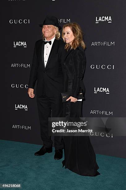 Musician Joe Walsh and Marjorie Bach attend LACMA 2015 Art+Film Gala Honoring James Turrell and Alejandro G Iñárritu, Presented by Gucci at LACMA on...