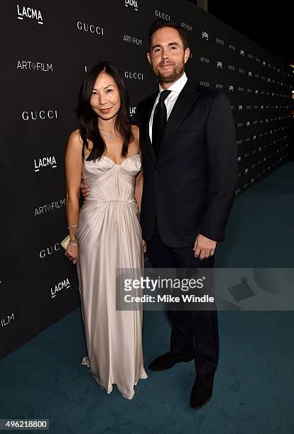 Sonya Roth and Josh Roth attend LACMA 2015 Art+Film Gala Honoring James Turrell and Alejandro G Iñárritu, Presented by Gucci at LACMA on November 7,...