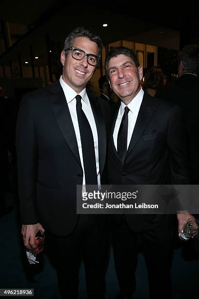 Trustee Casey Wasserman and guest attend LACMA 2015 Art+Film Gala Honoring James Turrell and Alejandro G Iñárritu, Presented by Gucci at LACMA on...
