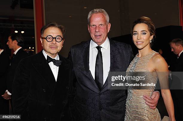 Restaurateur Michael Chow, Chairman and Executive Vice President of the New York Giants Steve Tisch and Katia Francesconi attend LACMA 2015 Art+Film...