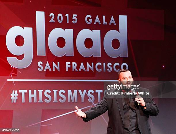 Daniel Franzese hosts the GLAAD Gala at the Hilton San Francisco on November 7, 2015 in San Francisco, California.