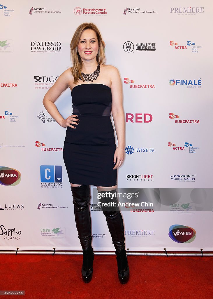 Canadian actress Camille Sullivan attends UBCP/ACTRA Awards Gala at