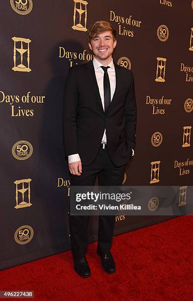 Actor Chandler Massey attends the Days Of Our Lives' 50th Anniversary Celebration at Hollywood Palladium on November 7, 2015 in Los Angeles,...