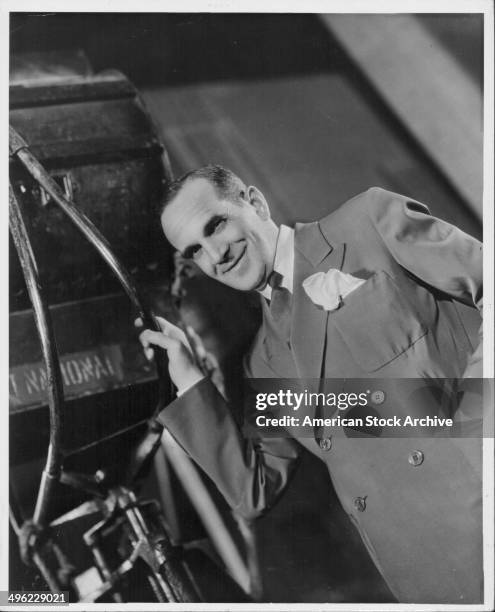 Singer and actor Al Jolson on the set of the movie 'The Jazz Singer', 1927.