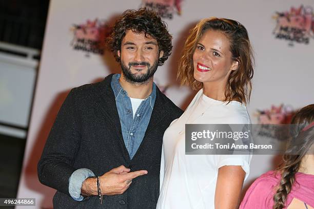 Jeremy Frerot and Laure Manaudou attend the17th NRJ Music Awards at Palais des Festivals on November 7, 2015 in Cannes, France.