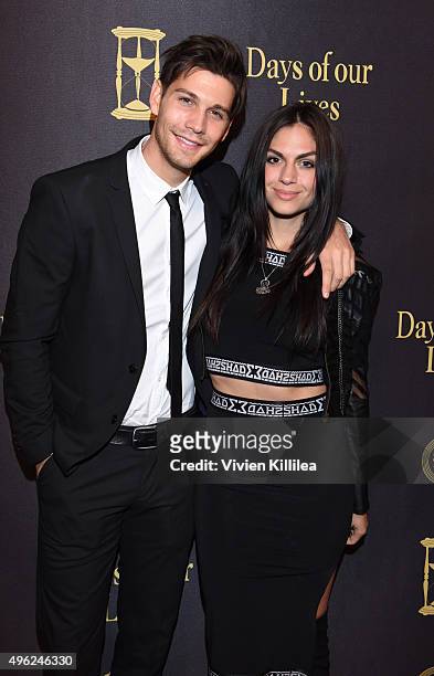 Actor Casey Deidrick and a guest attend the Days Of Our Lives' 50th Anniversary Celebration at Hollywood Palladium on November 7, 2015 in Los...
