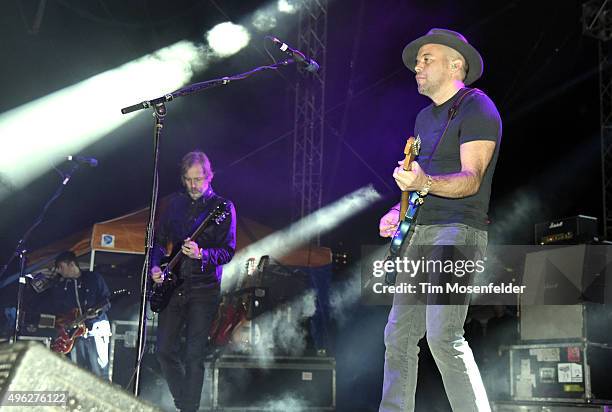 Andy Bell and Mark Gardener of Ride perform during Fun Fun Fun Fest 2015 at Auditorium Shores on November 7, 2015 in Austin, Texas.