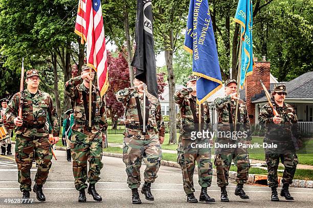 Color guard during Memorial Day parade.
