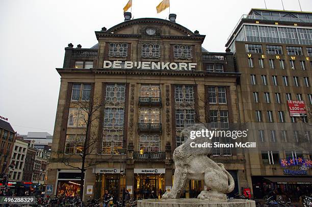 De Bijenkorf department store, Dam Square, Amsterdam, The Netherlands