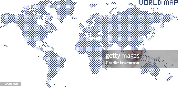 Dotted World Map Dotted World Map
