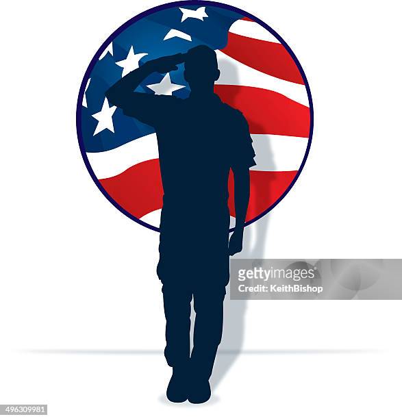 armed forces salute - military soldier or boy scout - saluting stock illustrations