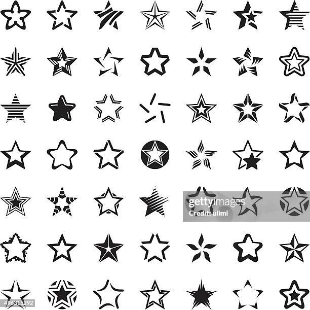 star icon set - stars and stripes 幅插畫檔、美工圖案、卡通及圖標