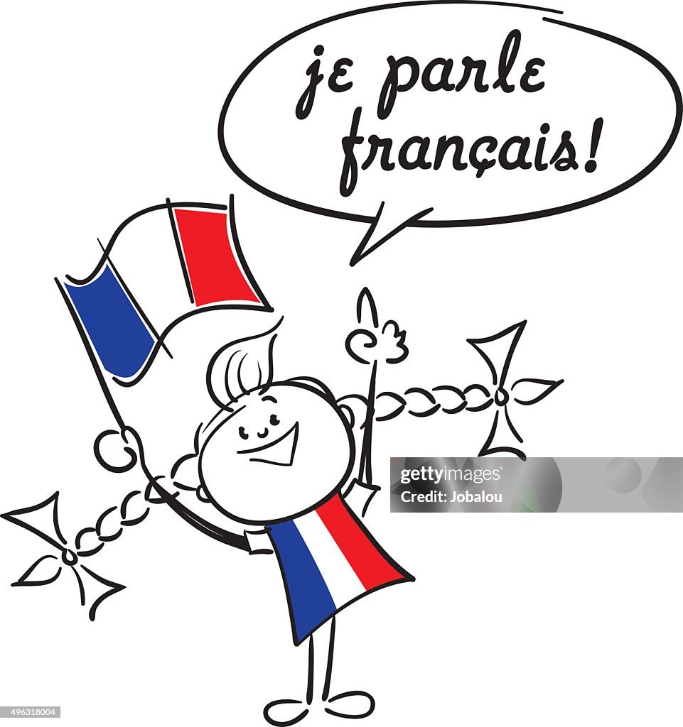 Me habla francesa