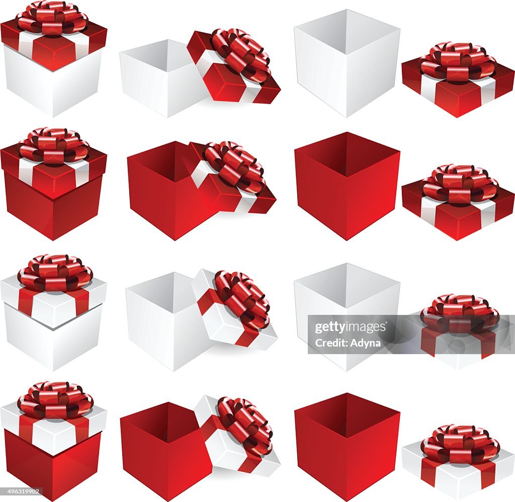 Red White Gift Box