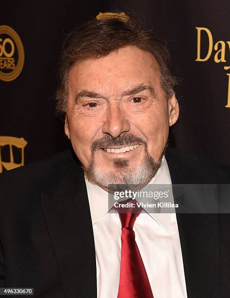 Actor Joseph Mascolo attends the Days Of Our Lives' 50th Anniversary Celebration at Hollywood Palladium on November 7, 2015 in Los Angeles,...